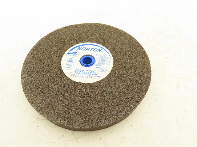 Norton 6A090 8x1x1" Bench & Pedestal Alundum Grinding Wheel Coarse 36/46 Grit