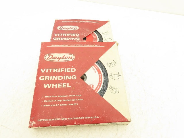 Dayton 8x1x1" Bench & Pedestal Vitrified Grinding Wheel Coarse 36 Grit Lot of 2