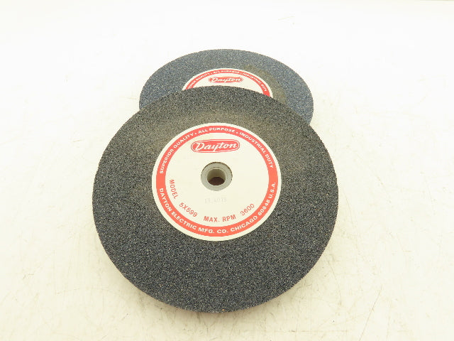 Dayton 8x1x1" Bench & Pedestal Vitrified Grinding Wheel Coarse 36 Grit Lot of 2