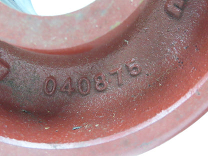 Hamilton 040875 V-Grooved Metal Wheel 6" Dia 2-3/4" Face 1-15/16" Bore Lot of 4