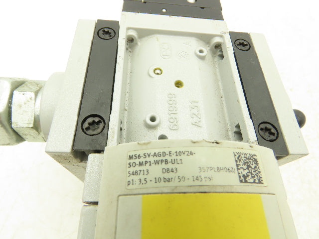 Festo MS6-SV-AGD-E-10V24-SO-MP1-WPB-UL1 Soft Start Quick Exhaust Valve -No Gauge