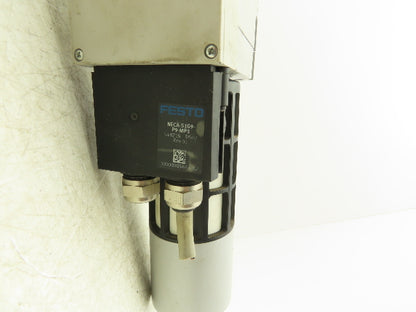 Festo MS6-SV-AGD-E-10V24-SO-MP1-WPB-UL1 Soft Start Quick Exhaust Valve w/Gauge