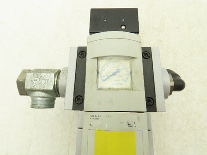 Festo MS6-SV-AGD-E-10V24-SO-MP1-WPB-UL1 Soft Start Quick Exhaust Valve w/Gauge