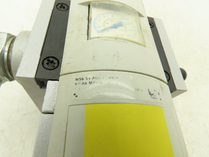 Festo MS6-SV-AGD-E-10V24-SO-MP1-WPB-UL1 Soft Start Quick Exhaust Valve w/Gauge