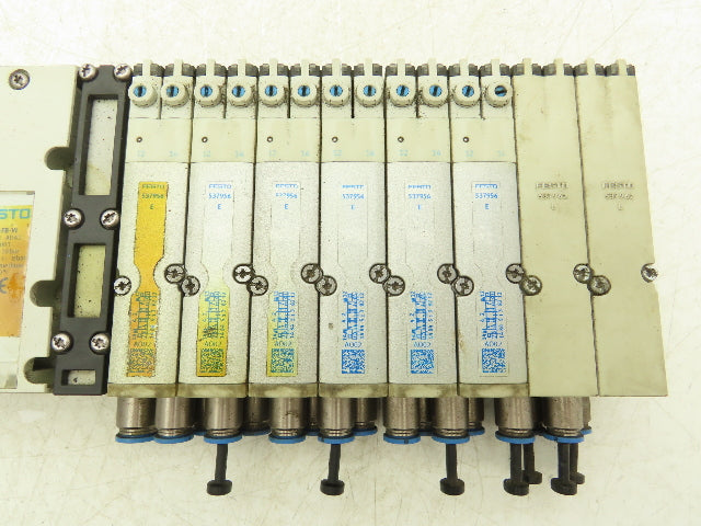 Festo 537956 /MPA2-FB-EMS-4 Air Solenoid Valve Manifold CPX-AB-8-M8-3POL 24VDC