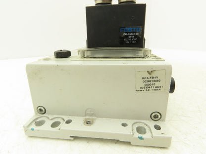 Festo 537956 /MPA2-FB-EMS-4 Air Solenoid Valve Manifold CPX-AB-8-M8-3POL 24VDC