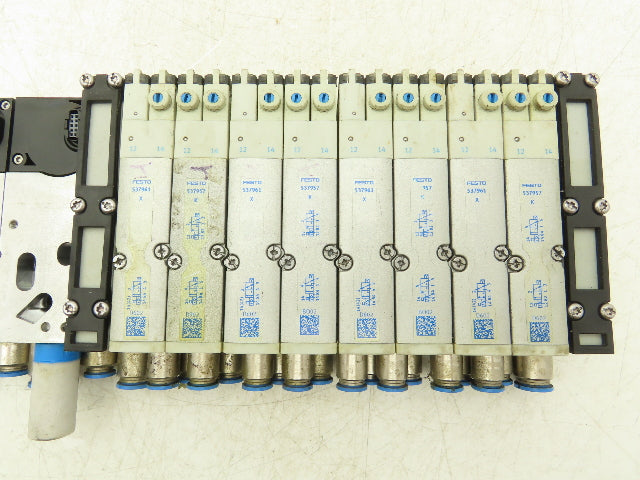 Festo 537957/537961 VMPA2-FB-EMG-4 Air Solenoid Valve Manifold VMPA-FB-EMG-P1
