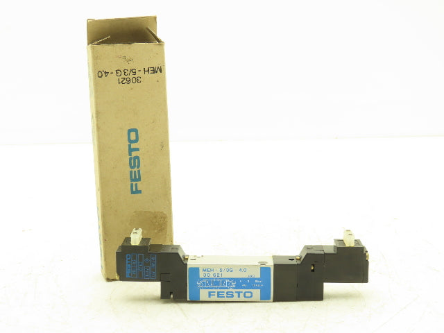 Festo MEH-5/3G-4.0 Solenoid/Pneumatic Valve 24VDC 120 PSI
