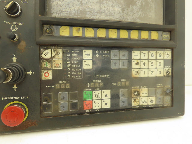 Mazak YZ20A Mazatrol CAM T-2 HMI Operator Control Panel With E-Stop & Key *Read