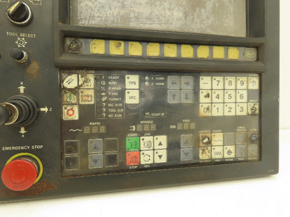Mazak YZ20A Mazatrol CAM T-2 HMI Operator Control Panel With E-Stop & Key *Read