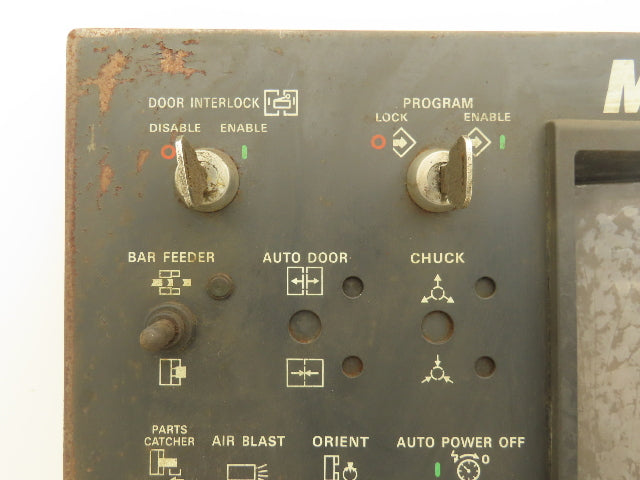 Mazak YZ20A Mazatrol CAM T-2 HMI Operator Control Panel With E-Stop & Key *Read