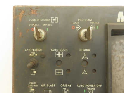 Mazak YZ20A Mazatrol CAM T-2 HMI Operator Control Panel With E-Stop & Key *Read