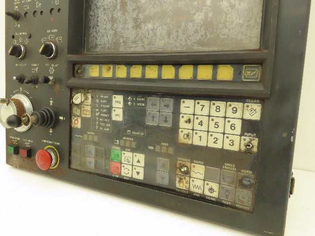 Mazak YZ20A Mazatrol CAM T-2 HMI Operator Control Panel With E-Stop & Key *Read