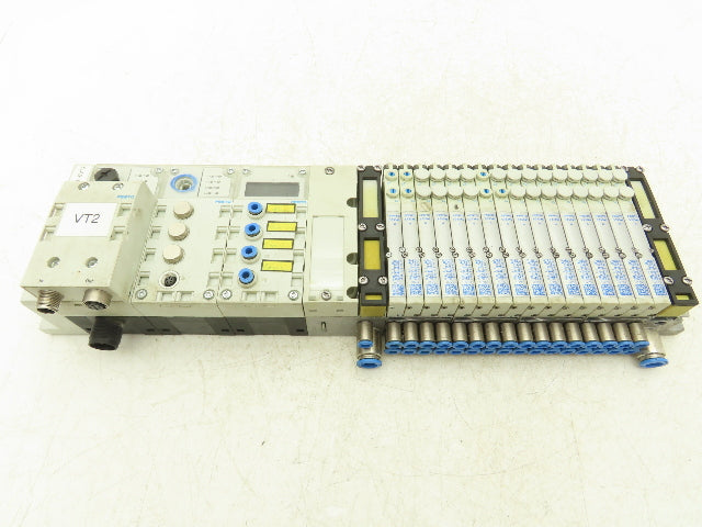 Festo VMPA1-FB-EMG-8 533345 Air Solenoid 16-Valve Manifold 24V w/CPX Modules