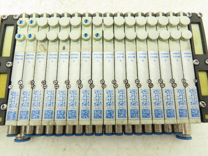 Festo VMPA1-FB-EMG-8 533345 Air Solenoid 16-Valve Manifold 24V w/CPX Modules