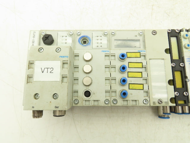 Festo VMPA1-FB-EMG-8 533345 Air Solenoid 16-Valve Manifold 24V w/CPX Modules