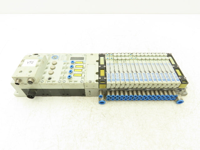 Festo VMPA1-FB-EMG-8 533345 Air Solenoid 16-Valve Manifold 24V w/CPX Modules
