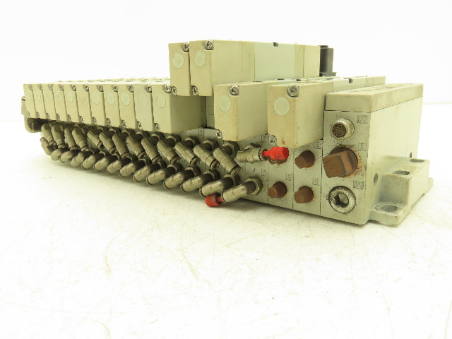 Numatics 239-1180 Pneumatic Solenoid Valve 16-Station Manifold 120psi 120V Coil