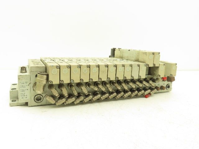 Numatics 239-1180 Pneumatic Solenoid Valve 16-Station Manifold 120psi 120V Coil