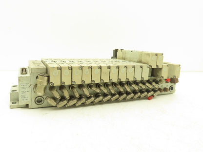 Numatics 239-1180 Pneumatic Solenoid Valve 16-Station Manifold 120psi 120V Coil