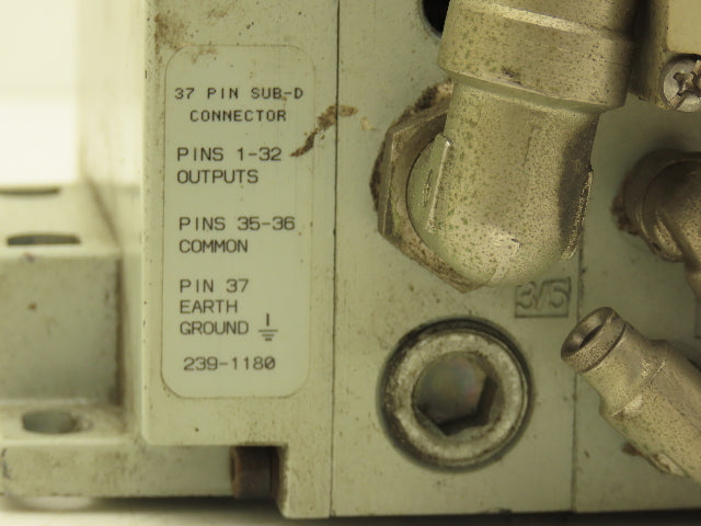 Numatics 239-1180 Pneumatic Solenoid Valve 16-Station Manifold 120psi 120V Coil