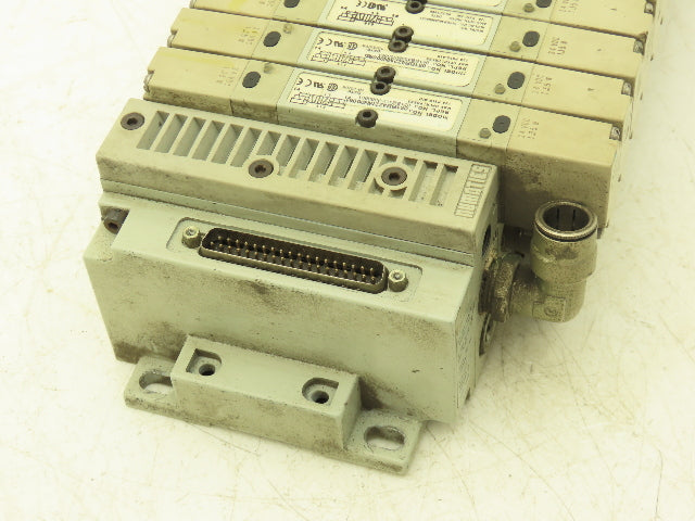 Numatics 239-1180 Pneumatic Solenoid Valve 16-Station Manifold 120psi 120V Coil