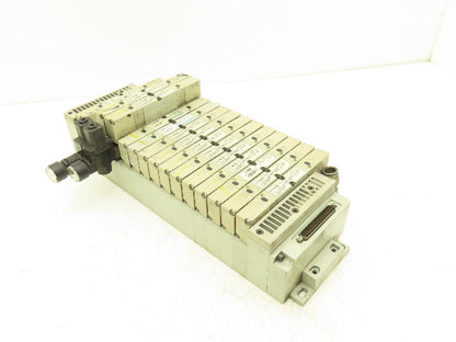 Numatics 239-1180 Pneumatic Solenoid Valve 16-Station Manifold 120psi 120V Coil