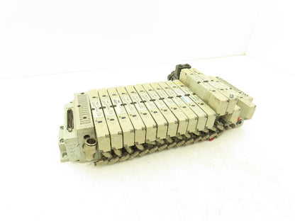 Numatics 239-1180 Pneumatic Solenoid Valve 16-Station Manifold 120psi 120V Coil