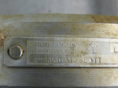 Jamesbury 4" 5150 31 3600TT Flanged Ball Valve 316SS 275PSI Class 150 Stainless