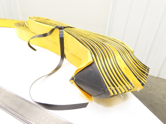 Akon Lift Table Bellows 72x42x42" Bolt On Bars Black Yellow Fire Retardant Vinyl