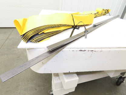 Akon Lift Table Bellows 72x54x42" Bolt On Bars Black Yellow Fire Retardant Vinyl