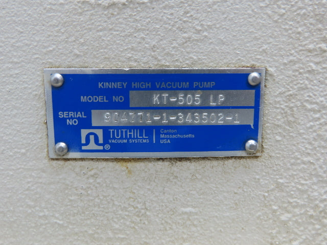 Tuthill KT 505LP Kinney Rotary Piston Vacuum Pump Blower 4" ANSI Inlet