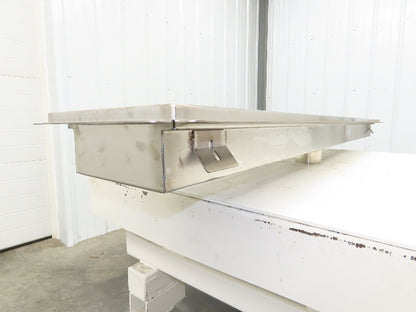 Regency 600FT1272SS 12" x 72" 14-Gauge Stainless Steel Floor Trough NSF