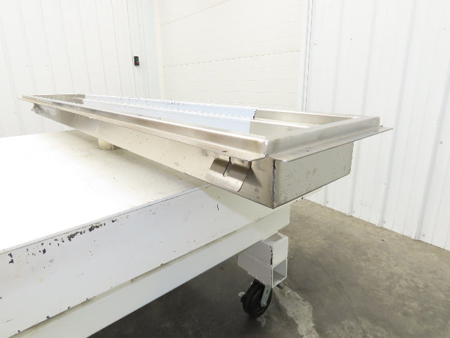 Regency 600FT1272SS 12" x 72" 14-Gauge Stainless Steel Floor Trough NSF