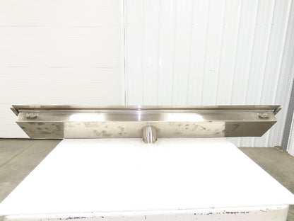 Regency 600FT1272SS 12" x 72" 14-Gauge Stainless Steel Floor Trough NSF