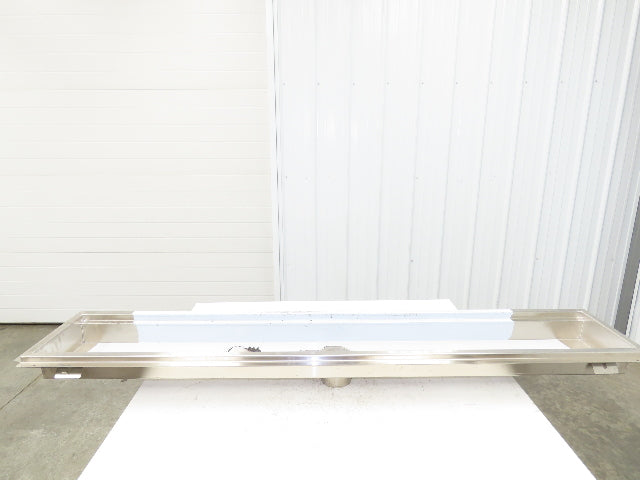 Regency 600FT1272SS 12" x 72" 14-Gauge Stainless Steel Floor Trough NSF