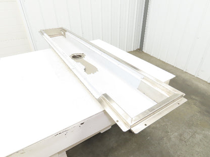 Regency 600FT1272SS 12" x 72" 14-Gauge Stainless Steel Floor Trough NSF