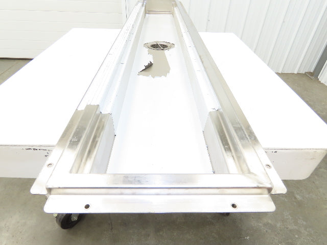 Regency 600FT1272SS 12" x 72" 14-Gauge Stainless Steel Floor Trough NSF