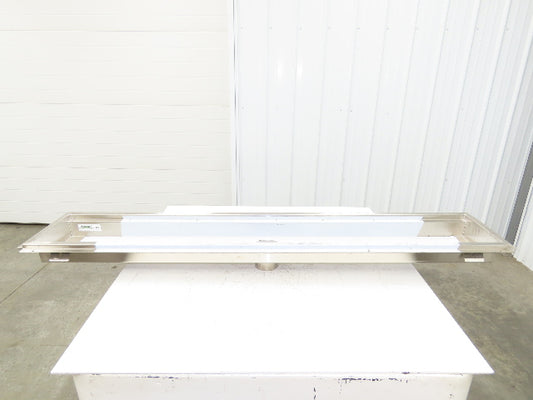 Regency 600FT1272SS 12" x 72" 14-Gauge Stainless Steel Floor Trough NSF