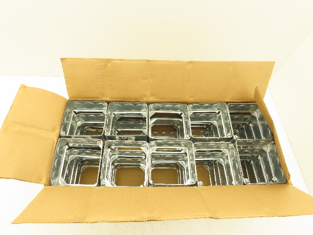 Crouse-Hinds TP428 4" Square Box Extension Ring 1-1/2" Deep w/Knockout Lot of 50