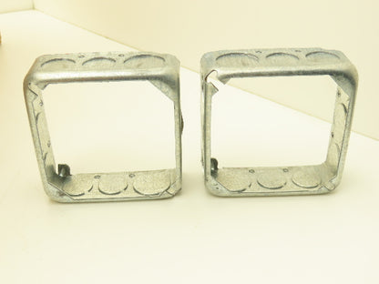 Crouse-Hinds TP428 4" Square Box Extension Ring 1-1/2" Deep w/Knockout Lot of 50