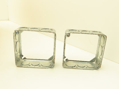 Crouse-Hinds TP428 4" Square Box Extension Ring 1-1/2" Deep w/Knockout Lot of 50