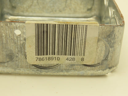 Crouse-Hinds TP428 4" Square Box Extension Ring 1-1/2" Deep w/Knockout Lot of 50
