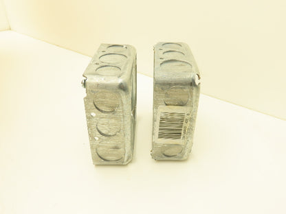 Crouse-Hinds TP428 4" Square Box Extension Ring 1-1/2" Deep w/Knockout Lot of 50