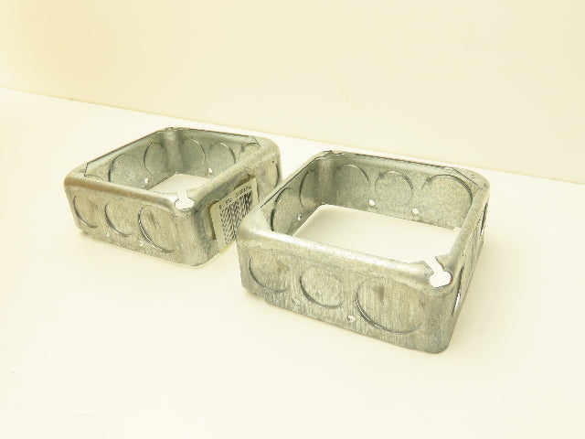 Crouse-Hinds TP428 4" Square Box Extension Ring 1-1/2" Deep w/Knockout Lot of 50