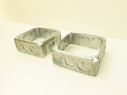 Crouse-Hinds TP428 4" Square Box Extension Ring 1-1/2" Deep w/Knockout Lot of 50