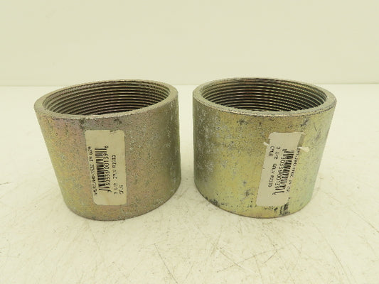 Wheatland 3-1/2" Rigid Galvanized Conduit Coupling Lot of 2