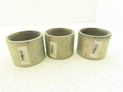 Wheatland 3-1/2" Rigid Galvanized Conduit Coupling Lot of 3