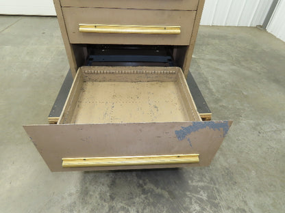 Equipto Modular Steel 7 Drawer Industrial Tool Cabinet 30x29x44" Stanley Vidmar