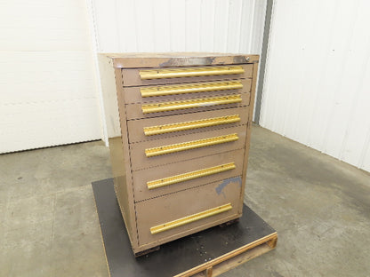 Equipto Modular Steel 7 Drawer Industrial Tool Cabinet 30x29x44" Stanley Vidmar